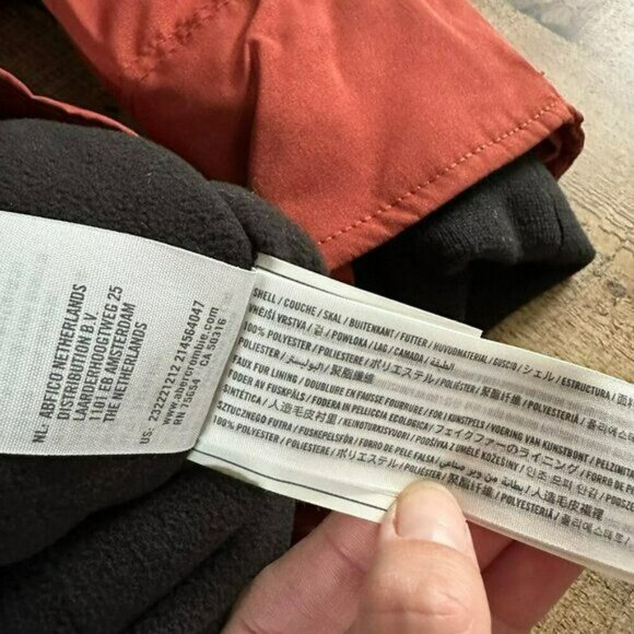 Abercrombie and Fitch Kids orange bomber coat 9/10 - Picture 6 of 8